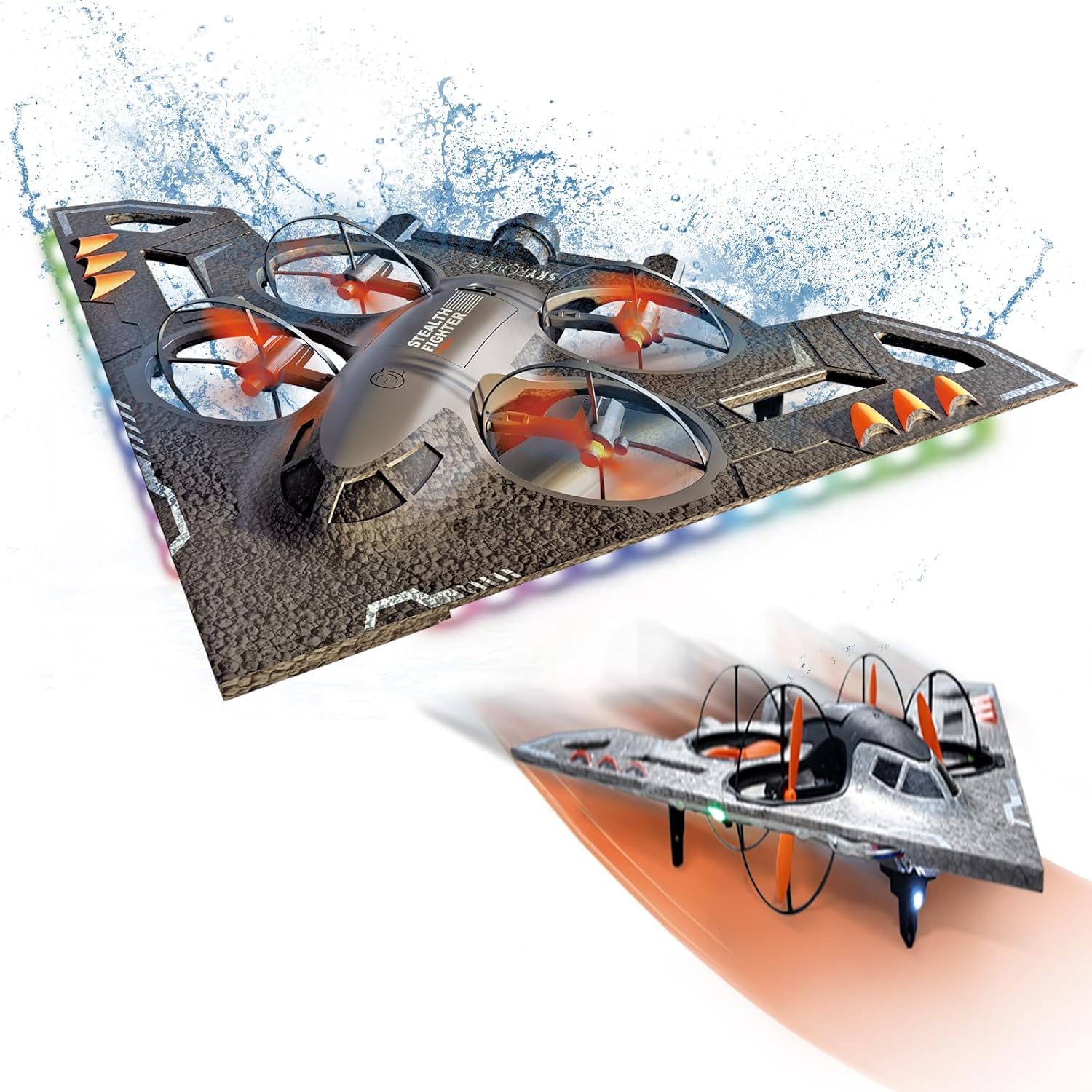 Drone Rc Fighter Jet - 3-in-1 RC 제트기, 원격 조종 비행기