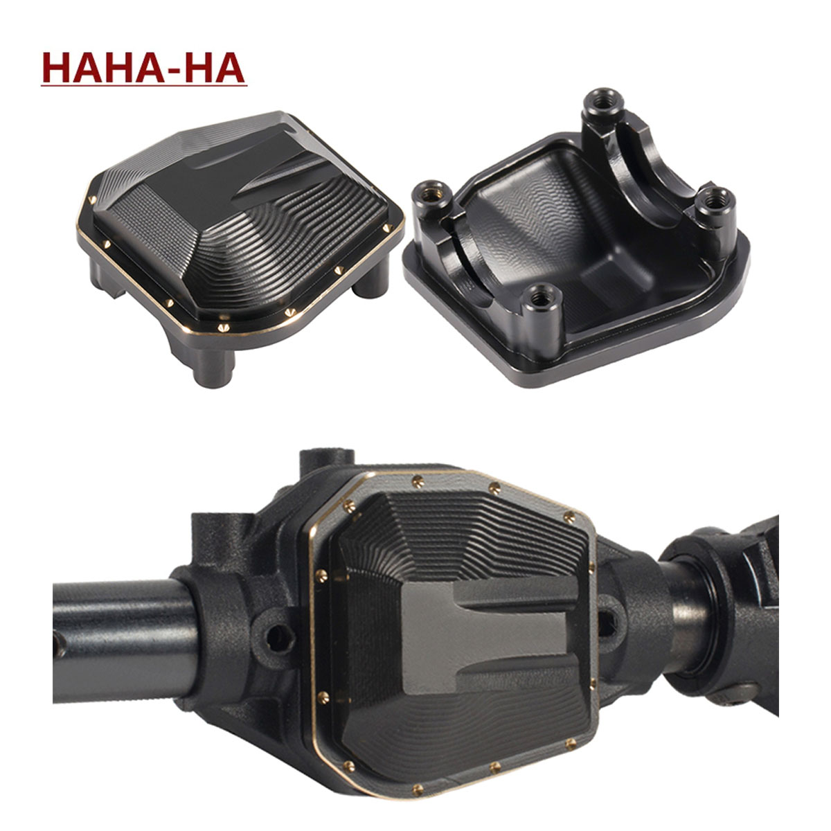 Rc Crawler Axle Parts - 33g 블랙 코팅 황동 디프 커버