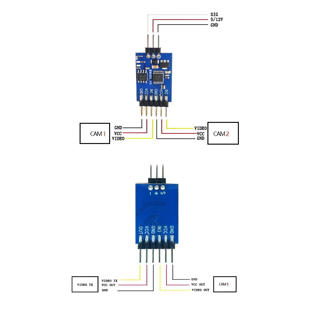 5.8G 3 채널 비디오 스위처 모듈 FPV 드론 UA - Drone Rc Controller And Receiver 리뷰 및 가격