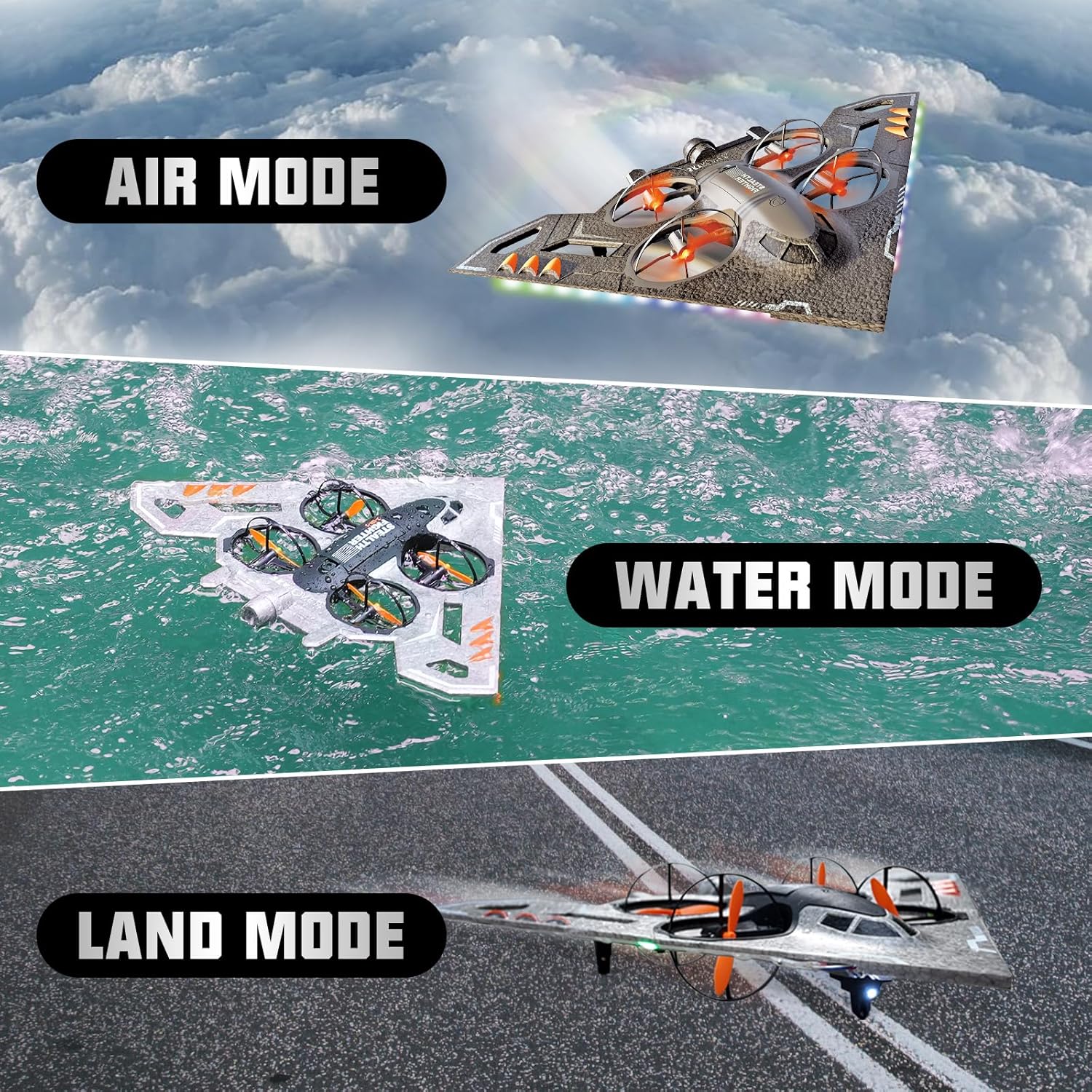 3-in-1 RC 제트기, 원격 조종 비행기 – 공중, - Drone Rc Fighter Jet 리뷰 및 가격