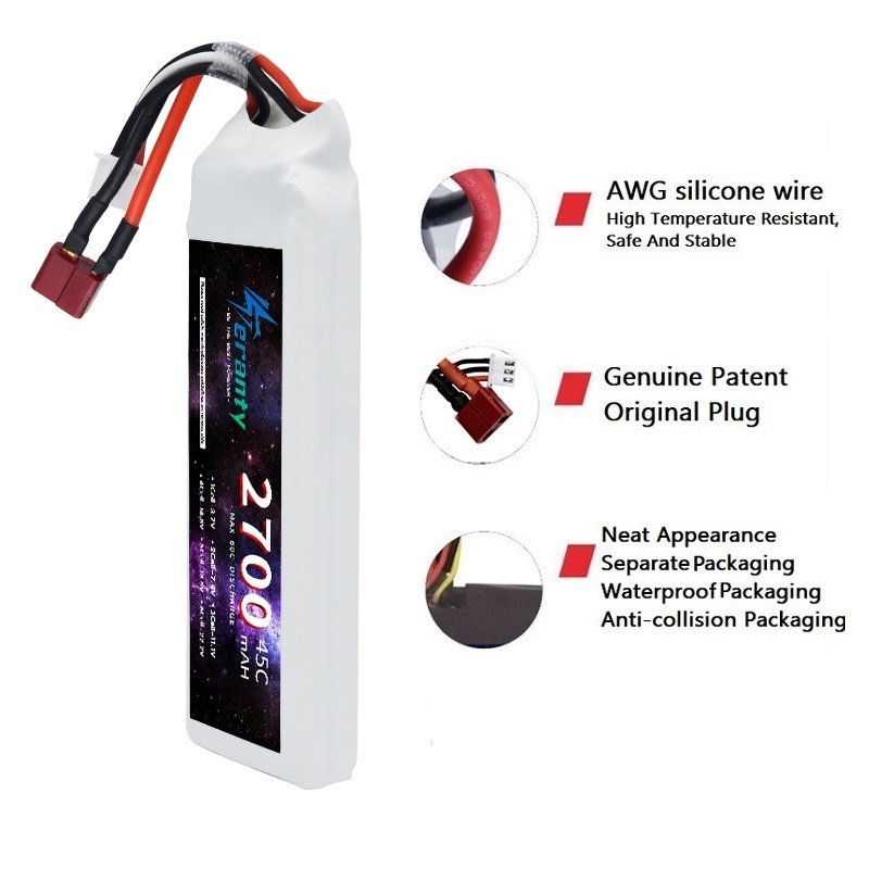 1/3PCS 2S 7.4V Lipo 배터리 2700mA - Drone Rcs 리뷰 및 가격
