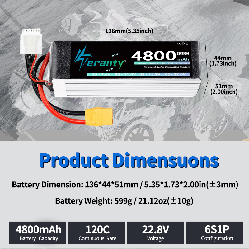 TERANTY 6S 4800mAh Lipo 배터리 22 - Drone Rcs 리뷰 및 가격