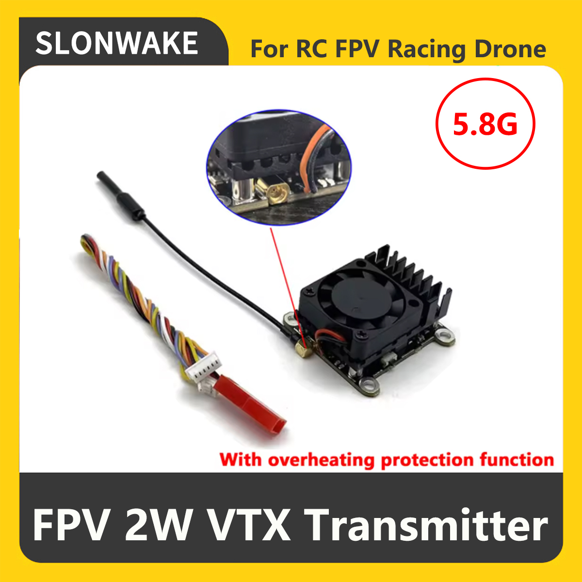 SLONWAKE 5.8G 2000mW FPV VTX 송 - Drone Rc Controller And Receiver 리뷰 및 가격