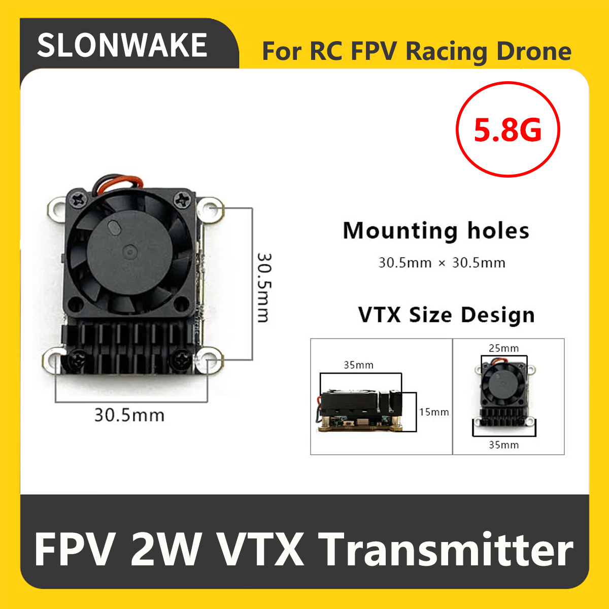 SLONWAKE 5.8G 2000mW FPV VTX 송 - Drone Rc Controller And Receiver 리뷰 및 가격