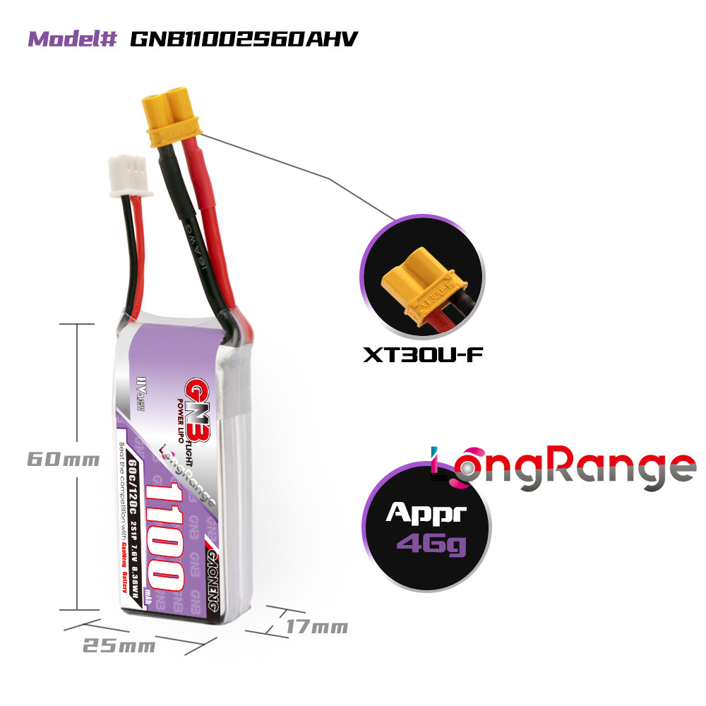 GNB 1100mAh 2S 3S 4S 6S 60C/12 - Drone Rcs 리뷰 및 가격