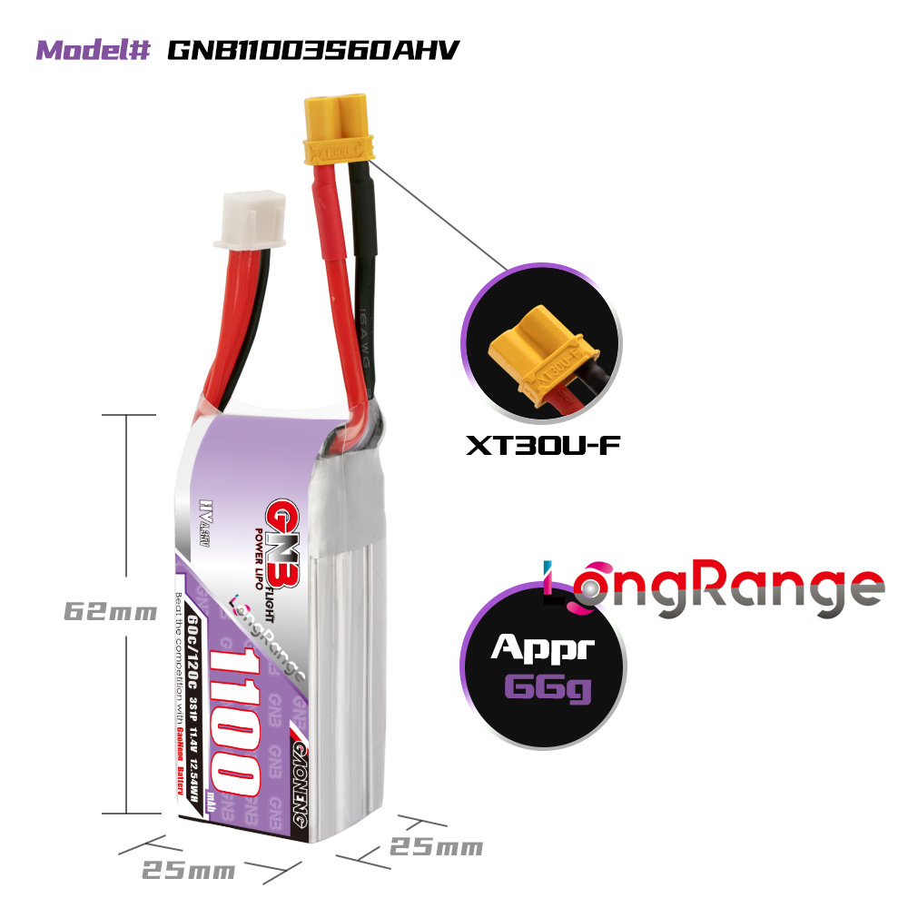 GNB 1100mAh 2S 3S 4S 6S 60C/12 - Drone Rcs 리뷰 및 가격